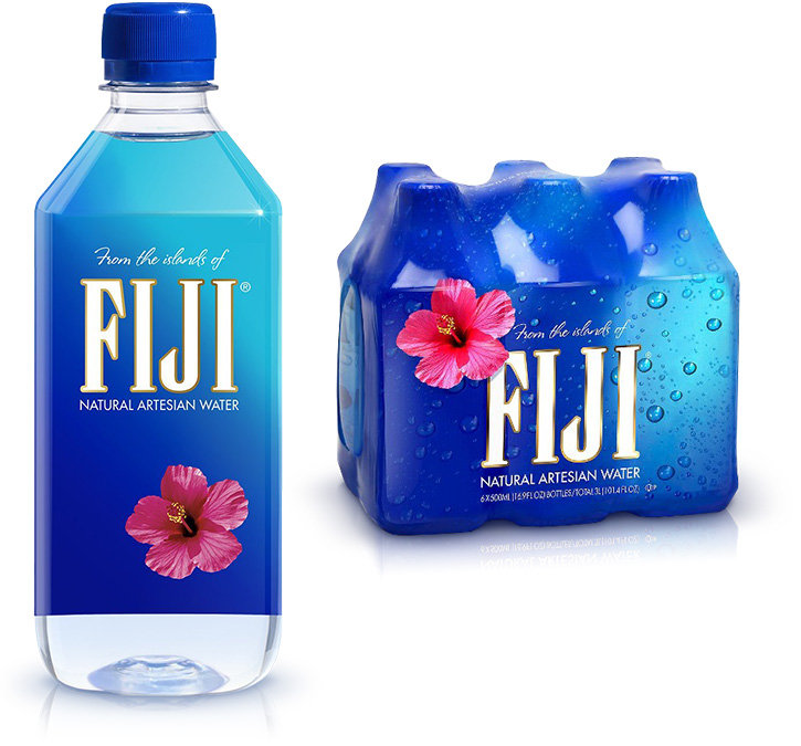 Fiji water bottles
