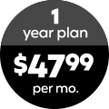 1
year plan $47.99 per mo.